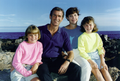 George W. and Laura Bush with their daughters Jenna and Barbara, 1990