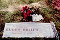 Buddy Holly's gravestone at City of Lubbock Cemetery