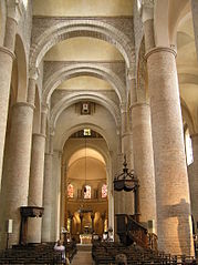 Nave of St Philibert, Tournus, Burgundy