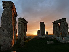 November Sunset from inside Stonehenge Stone Circle.jpg