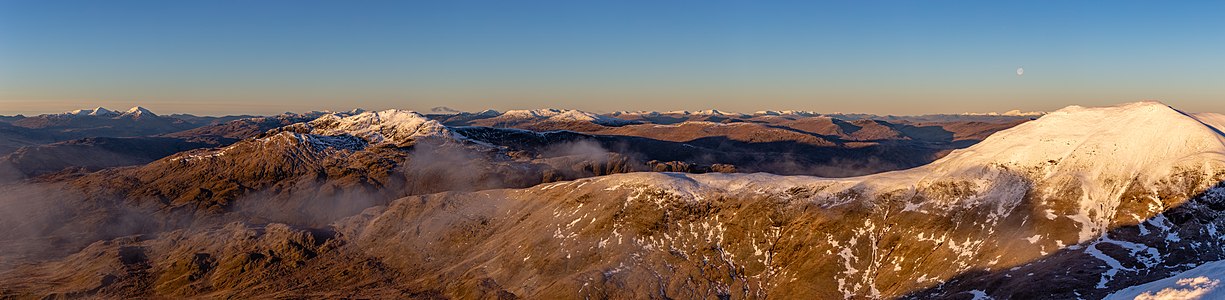 View southwest from Ben Lawers, Scotland