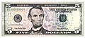 new 5 dollars bill (obverse)