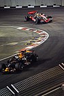 Following David Coulthard at the Singapore GP