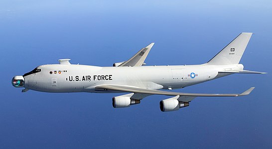 YAL-1A Airborne Laser unstowed