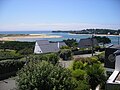 L'estuaire de la Laïta et son poulier à marée haute.