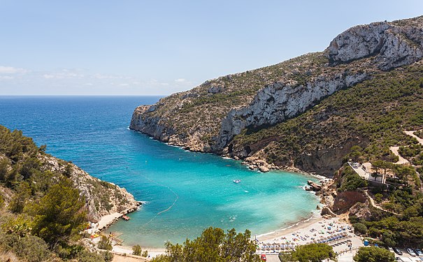 Granadella beach, Javea, Spain.