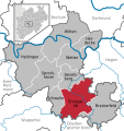 Lage im Ennepe-Ruhr-Kreis