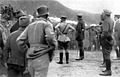 Birdwood (centre) with Lord Kitchener on North Beach, November 1915