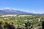 Thumbnail for File:View of modern Sparta, Mount Taygetus and the Eurotas from the Menelaion on 15 May 2019.jpg