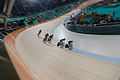 Rio de Janeiro - Segunda fase da corrida Keirin de ciclismo feminino no VelГіdromo dos Jogos Rio 2016, no Parque OlГ­mpico. (Fernando FrazГЈo/AgГЄncia Brasil)