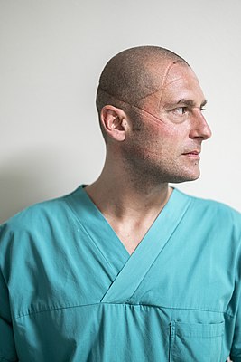 Portrait of Vincenzo Siciliano, intensive care nurse