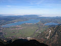 seen from mountain Säuling, Schwangau