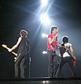 Keith Richards, Mick Jagger and Ron Wood, concert at Rogers Skydome in Toronto, 2005