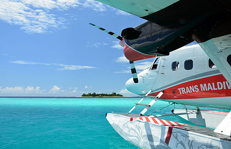 Floatplane at Bathala (Maldives)