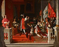 Ingres - Felipe V imponiendo el Toisón de Oro al mariscal de Berwick, Fundación Casa de Alba.jpg