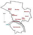 Melun and its neighborhoods