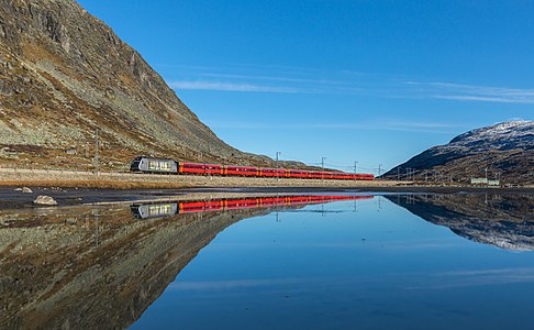 NSB El 18 2252 Haugastøl - Finse