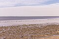 Uitzicht op de Waddenzee achter de zeedijk bij Paesens-Moddergat richting Schiermonnikoog.