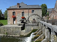 Moulin de l'Abbaye de Maroilles, view from Rue de la Basse