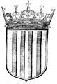 Español: Escudo del Reino de Aragón. Xilografía utilizada en varios frontispicios del siglo XVI y XVII como armas del Reino de Aragón.