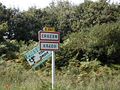 Panneau routier indiquant l'entrée de Crozon