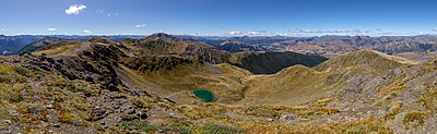 View towards Mons Sex Millia from Garnet Peak, New Zealand