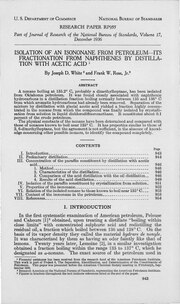 Thumbnail for File:Isolation of an isononane from petroleum - Its fractionation from naphthenes by distillation with acetic acid (IA jresv17n6p943).pdf