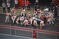 Pit stop during a test at Barcelona, March 2009