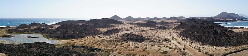 Panorama of Lobos as seen from the island's lighthouse - panoramio.jpg