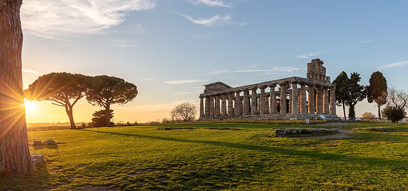 Temple of Athena, Paestum, Italy.