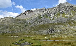 Dans la vallée du Guil près du refuge du Mont Viso dans le Queyras