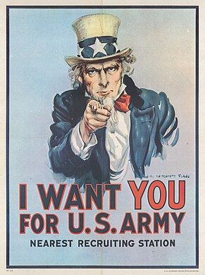 US I World War (and later) Recruitment Poster Reprocessed work.