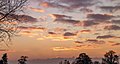 Wolkenlucht boven Broek Zuid omstreeks zonsondergang.