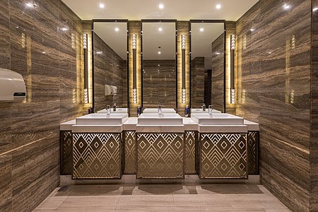 "Washbasins_of_the_restrooms_in_Crowne_Plaza_Vientiane.jpg" by User:Basile Morin