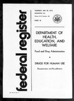 Thumbnail for File:Federal Register 1974-05-30- Vol 39 Iss 105 (IA sim federal-register-find 1974-05-30 39 105 1).pdf