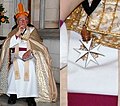 Bishop John Nicholls and neck badge of the Prelate of the Order