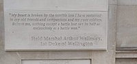 Thumbnail for File:Battle of Waterloo memorial, Waterloo station (quote).jpg