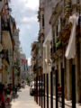 English: View of Brasil Street in La Habana. On the background, the Capitolio Nacional. Español: Calle Brasil a La Habana