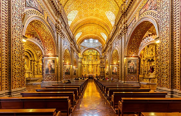 Church of the Society of Jesus, Quito, Ecuador.