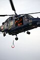 S-249: Royal Danish Navy Lynx preparing a hoist-operation.