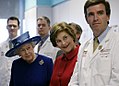 With Queen Elizabeth II at the Children's National Medical Center