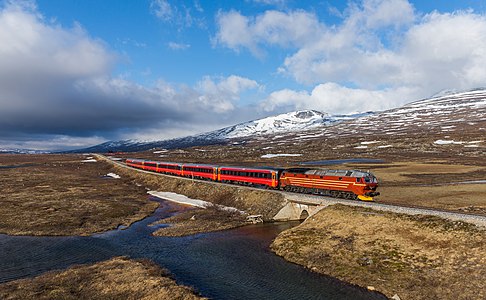 NSB Di 4 Nattog Saltfjellet