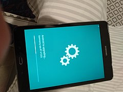 Samsung Galaxy Tab A 2014 updating from Android Marshmallow to Android Nougat.jpg