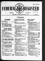 Thumbnail for File:Federal Register 1964-08-05- Vol 29 Iss 152 (IA sim federal-register-find 1964-08-05 29 152).pdf