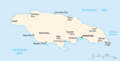 CIA map of Jamaica