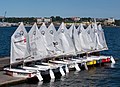 Dinghies a sailing school