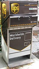 United States, operator: United Parcel Service. UPS mailbox