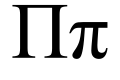 Deutsch: Klassisch-Griechisches Pi English: Greek Pi