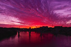 Sunset from the Gay Street Bridge