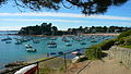 Port et plage du Béchet à Saint-Briac-sur-Mer en Ille-et-Vilaine.